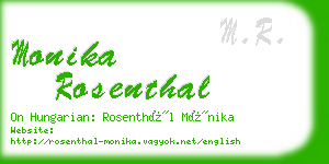 monika rosenthal business card